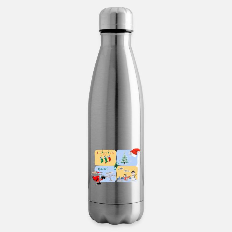 Santa Skate - Isolierflasche - Lightsilver