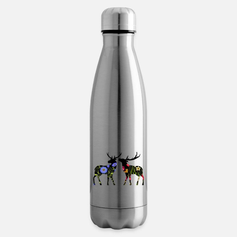 Hirsch - Isolierflasche - Lightsilver