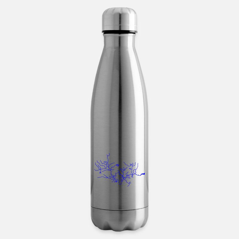 Thames - River - System - England - lightning - Insulated Water Bottle - silver