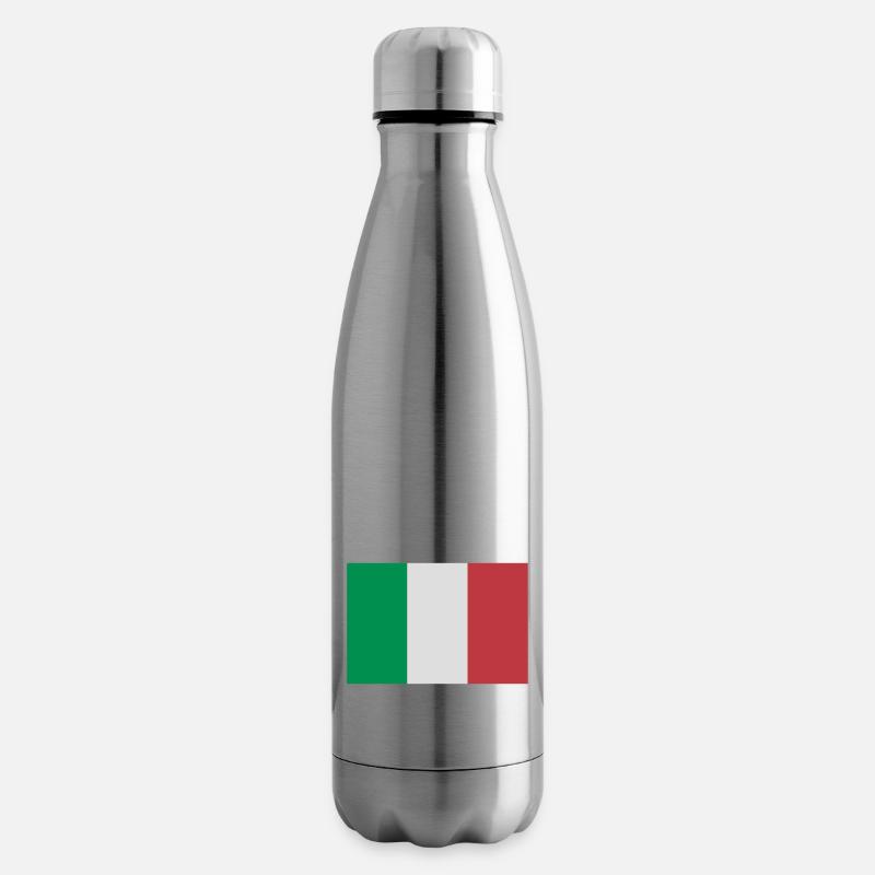 italien - Bouteille isotherme - argent clair