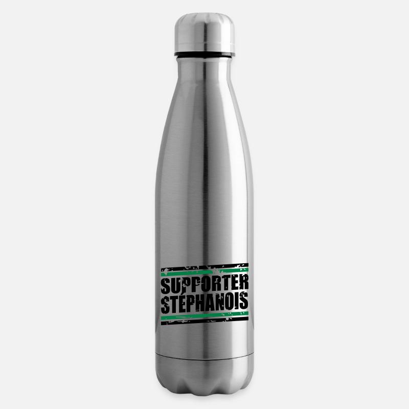Supporter Stéphanois vintage - Bouteille isotherme - argent clair