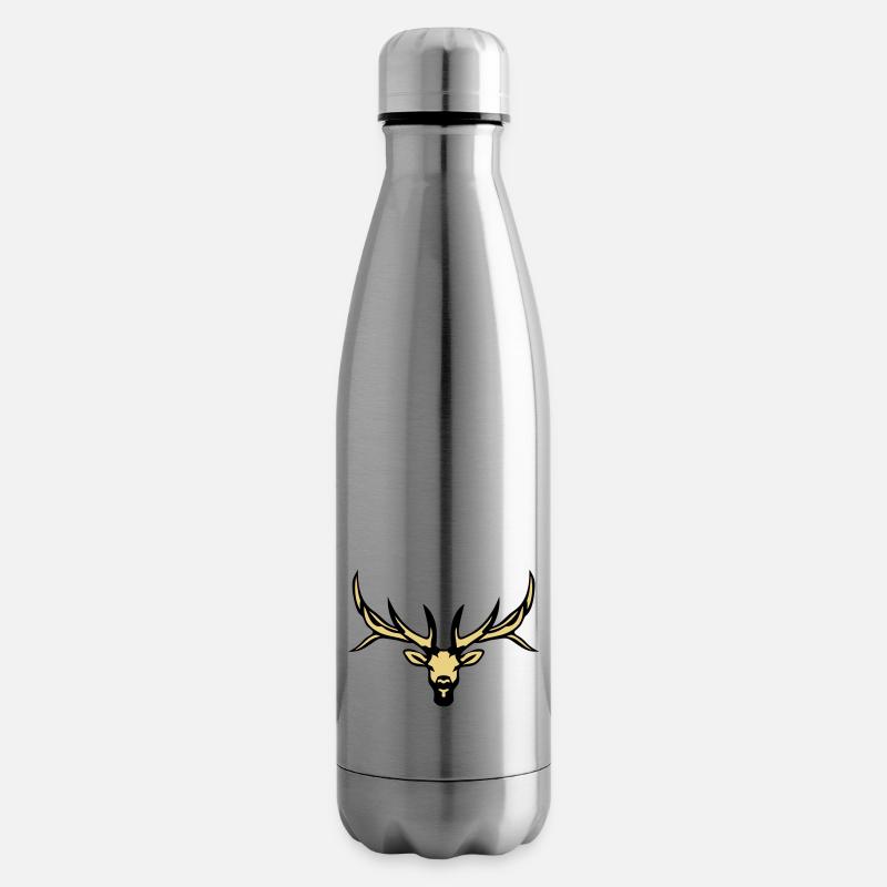 Reh Tier Wald wilde Rehe 18 - Isolierflasche - Lightsilver