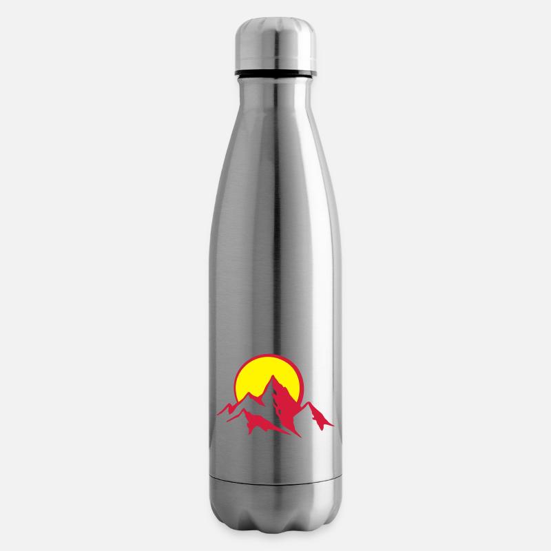bergpanorama_4_2c - Isolierflasche - Lightsilver