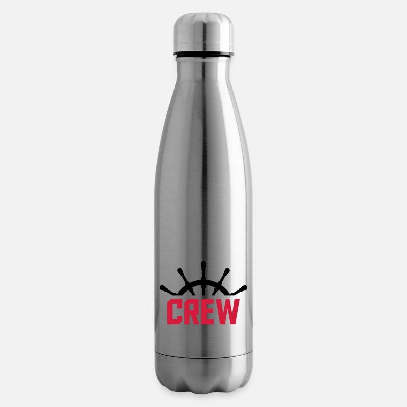 Crew Steuerrad Design - Isolierflasche - Lightsilver