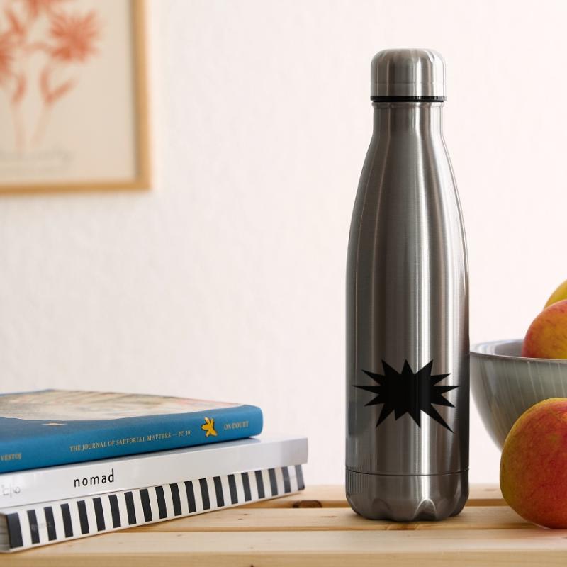 Comic bubble, your text, template, speechbubble, Insulated Water Bottle