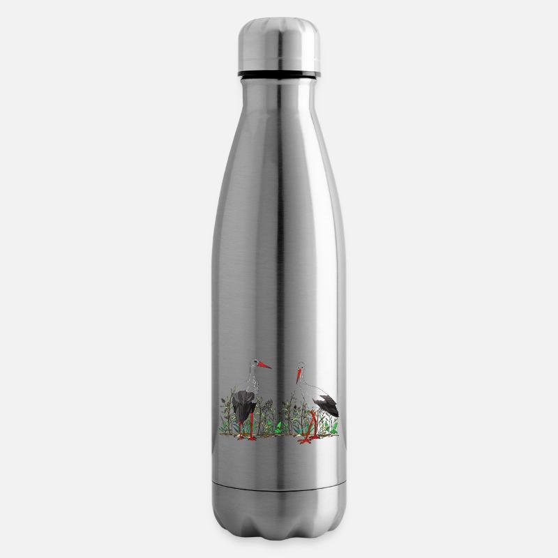 Störche - Isolierflasche - Lightsilver