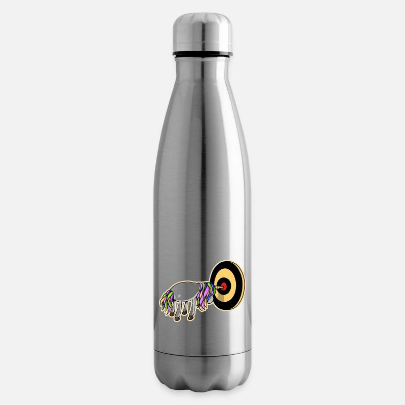 Licorne fléchette - Bouteille isotherme - argent clair