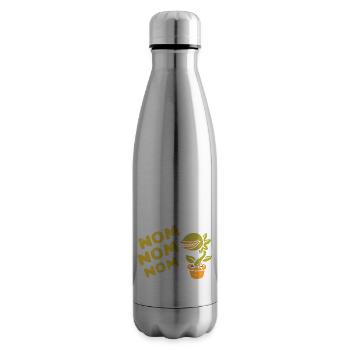 NOM NOM NOM Funny Retro Carnivorous Plants - Isolierflasche - Lightsilver - Rechts