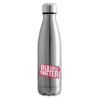 old lives matter quote - Insulated Water Bottle - silver - Right