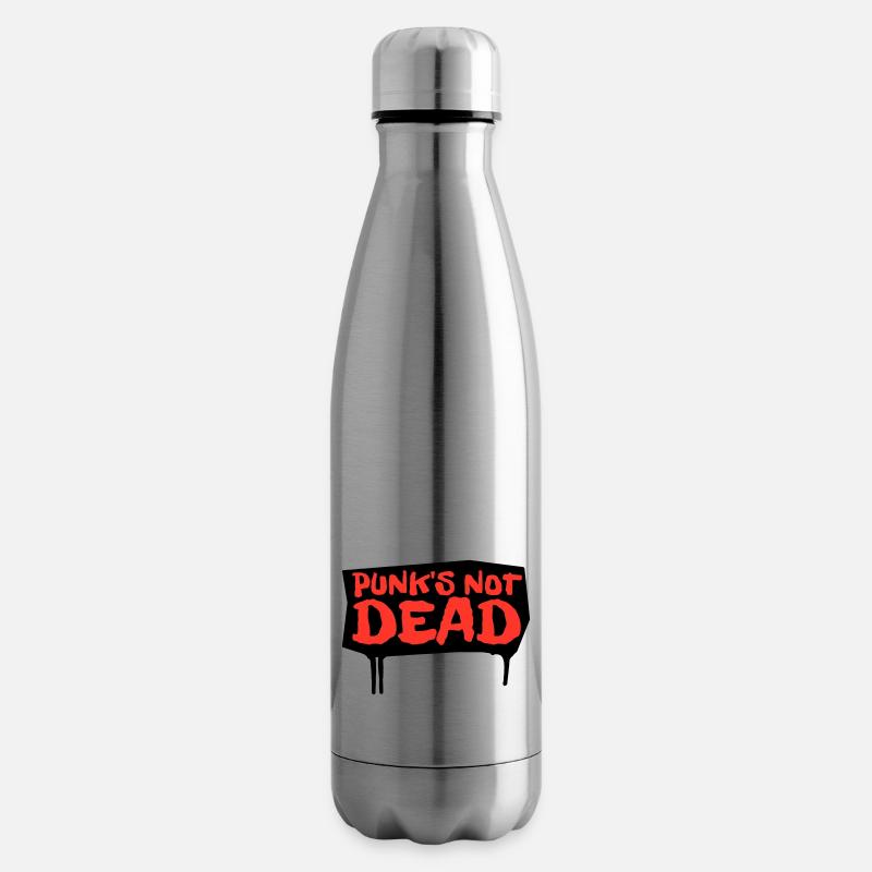 punks not dead | red-edition - Isolierflasche - Lightsilver