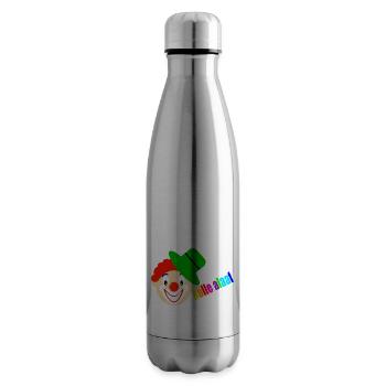 Clown dit kölle alaaf - Bouteille isotherme - argent clair - Droite