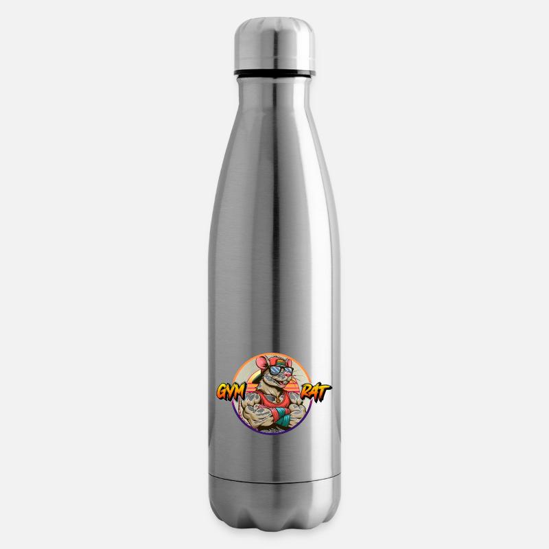 GYM RAT - Bouteille isotherme - argent clair