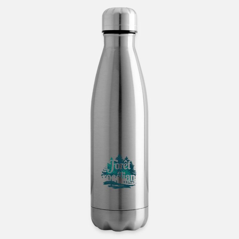 La Forêt de Brocéliande - Bouteille isotherme - argent clair