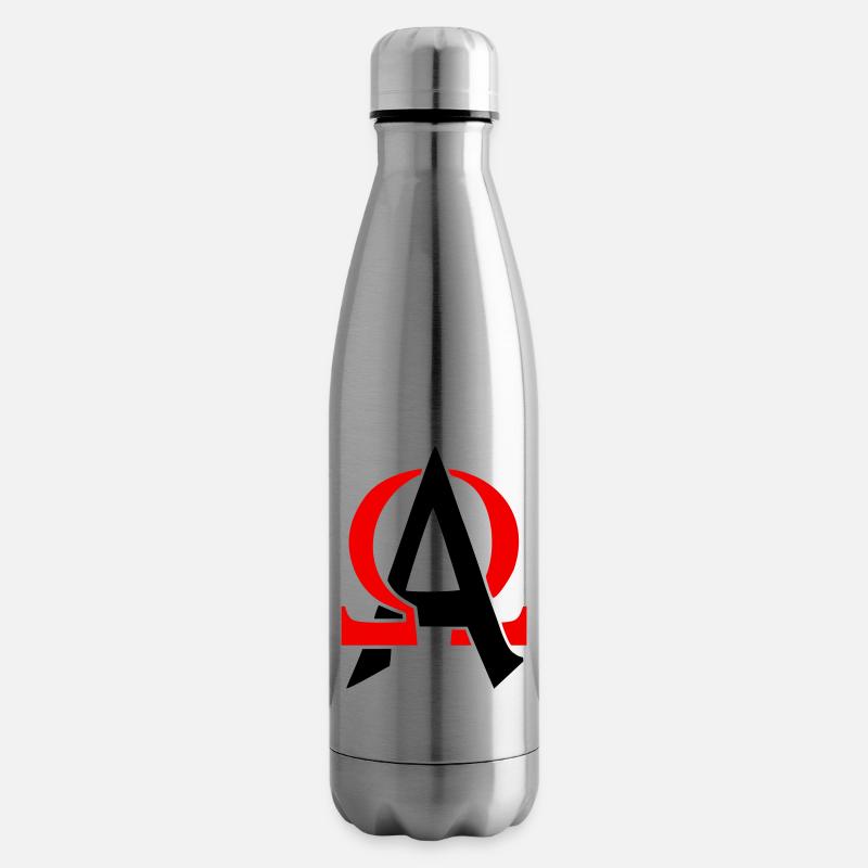 Alpha & Omega - Bouteille isotherme - argent clair