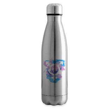 Transgender Pride Dragon - Insulated Water Bottle - silver - Right