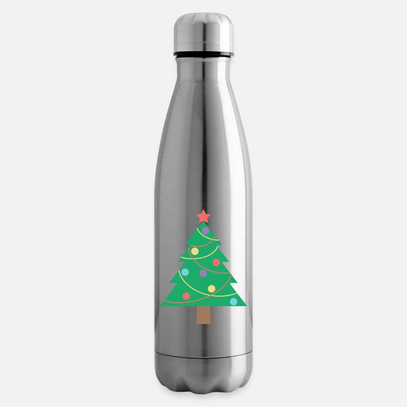 Christmas tree - Insulated Water Bottle - silver