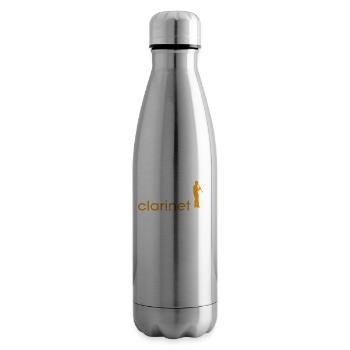 ÉVOLUTION DE LA CLARINETTE - Bouteille isotherme - argent clair - Droite
