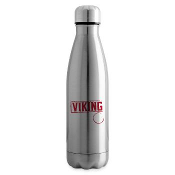 The Little Viking Is Now 5 5th Birthday - Insulated Water Bottle - silver - Right