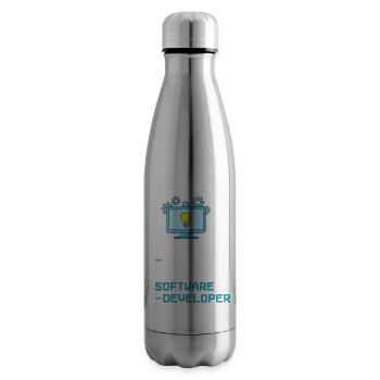Software Entwicklung Softwareentwickler Entwickler - Isolierflasche - Lightsilver - Rechts