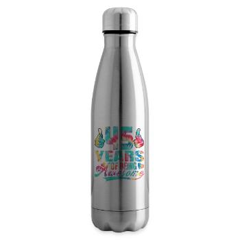 45e anniversaire ou anniversaire 45 ans d’existence - Bouteille isotherme - argent clair - Droite