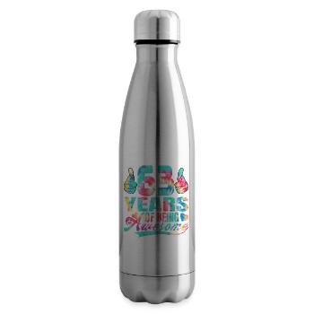 63. Geburtstag Oder Jahrestag 63 Years Of Being - Isolierflasche - Lightsilver - Rechts
