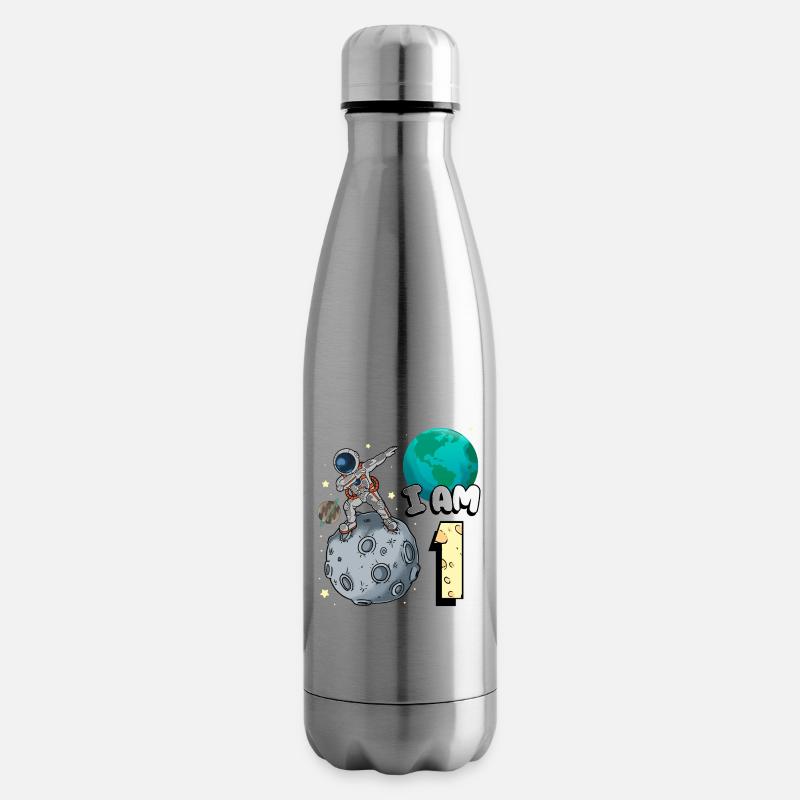 Ich Bin 1 Raum Astronaut Kind Moon Walker 1. - Isolierflasche - Lightsilver