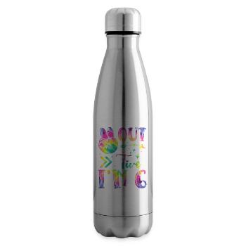 Peace Out Five I'm 6 | Tie Dye Themed Birthday | - Isolierflasche - Lightsilver - Rechts