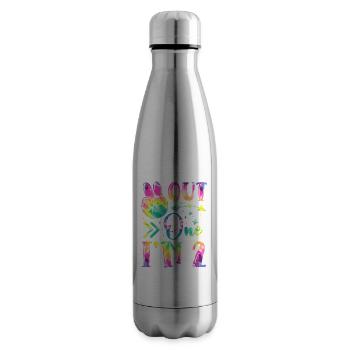 Peace Out One I'm 2 | Tie Dye Themed Geburtstag | - Isolierflasche - Lightsilver - Rechts