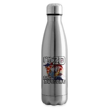 I Am 20 And Awesome Japanese Carp Koi - Insulated Water Bottle - silver - Right