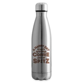 Spitz Kaffee Hund Cafe - Isolierflasche - Lightsilver - Rechts