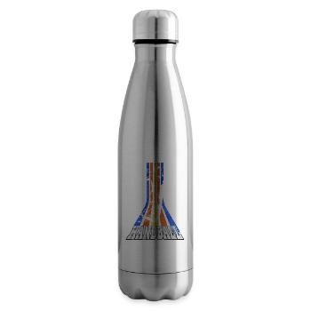 Handball Handballspielerin Handballerin Vintage - Isolierflasche - Lightsilver - Rechts