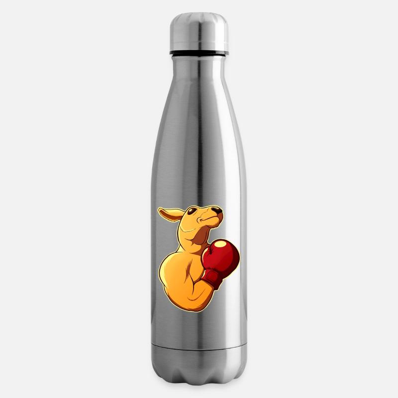 kangourou boxer - Bouteille isotherme - argent clair