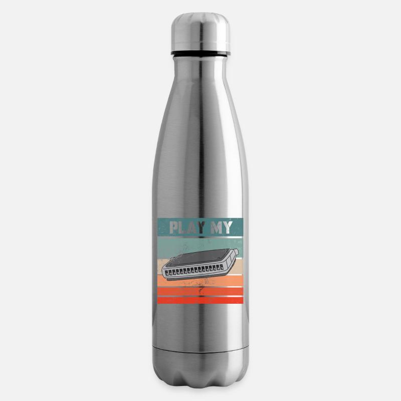 I just want to play my harmonica - Isolierflasche - Lightsilver