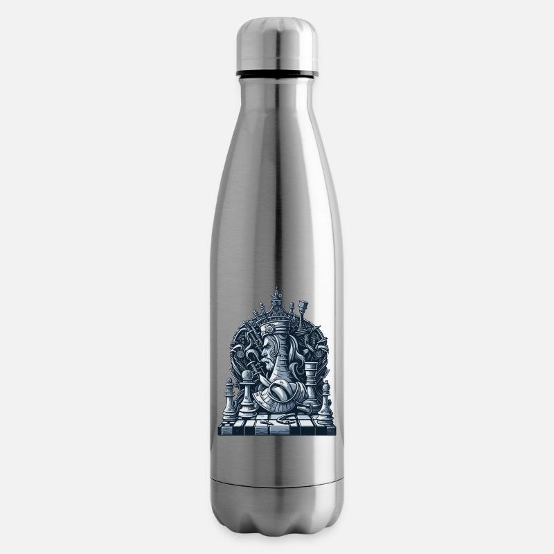 Échiquier - Bouteille isotherme - argent clair
