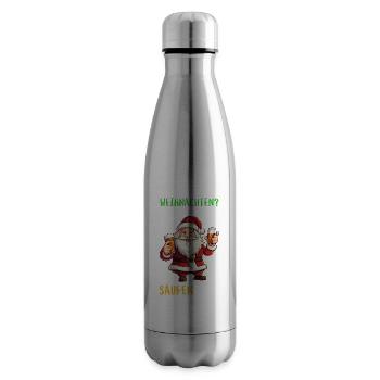 Weihnachtsmann Bier Saufen Alkohol Weihnachten - Isolierflasche - Lightsilver - Rechts