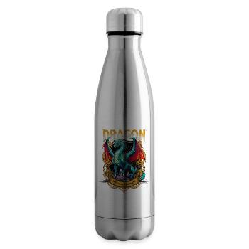 Drache Fantasie Magie Mystik Mythologie Kreatur - Isolierflasche - Lightsilver - Rechts