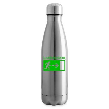 Laberdoor, Labrador, small talk not welcome - Insulated Water Bottle - silver - Right