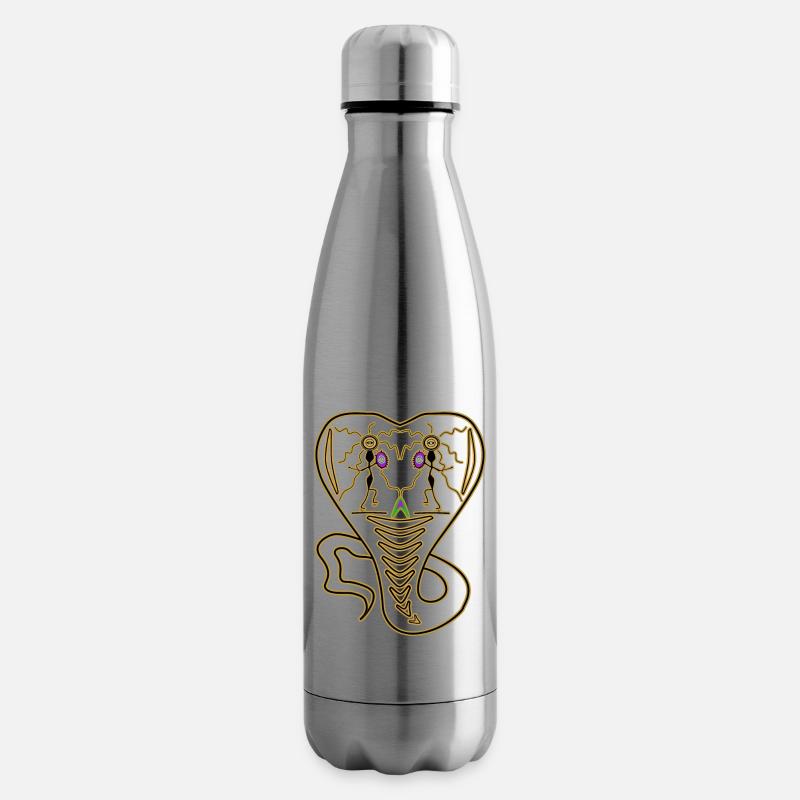 Schlangentanz Schamane - Isolierflasche - Lightsilver