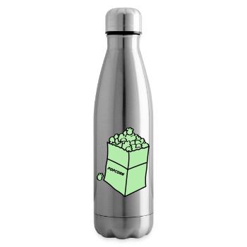 Maïs soufflé 2 - Bouteille isotherme - argent clair - Droite