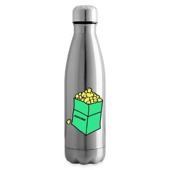 Maïs soufflé 02 - Bouteille isotherme - argent clair - Droite