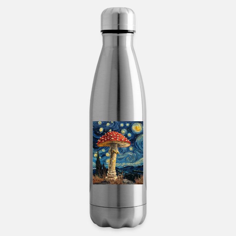 Champignon Nuit étoilée - Bouteille isotherme - argent clair