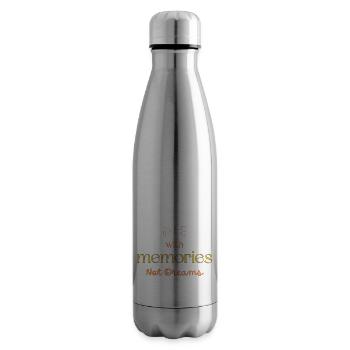 Le avec des souvenirs pas des rêves - Bouteille isotherme - argent clair - Droite