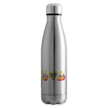 Poules Poule - Bouteille isotherme - argent clair - Droite