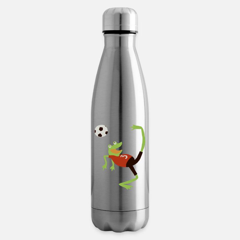 Fussballfrosch - Isolierflasche - Lightsilver