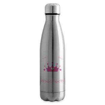 Septembre - Princess - Anniversaire - 2 - Bouteille isotherme - argent clair - Droite