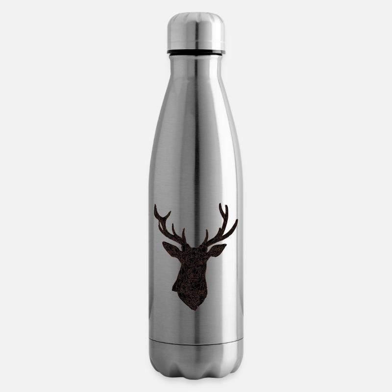 Hirsch - Isolierflasche - Lightsilver