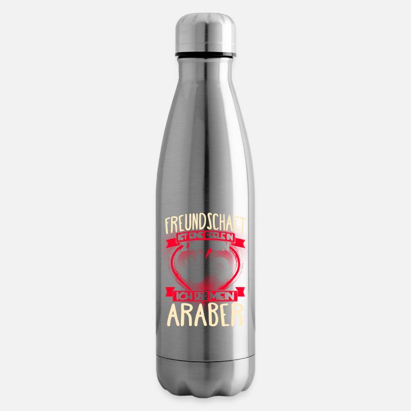 Araber Pferd Reiten Reiterin Geschenk Seele - Isolierflasche - Lightsilver