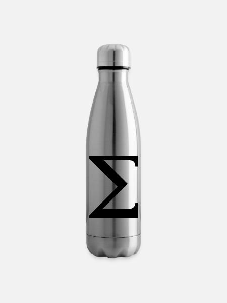 Sigma greek alphabet - Isolierflasche - Lightsilver
