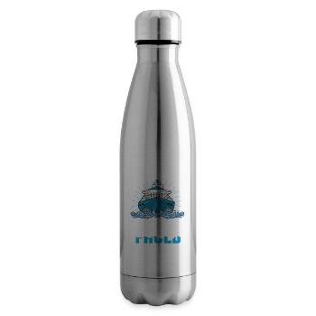 Time to get Ship Faced - cruise ship sea - Insulated Water Bottle - silver - Right