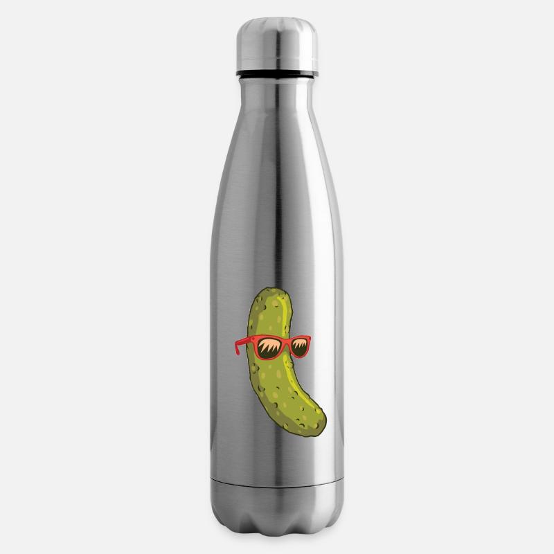 Surfer Gurke - Isolierflasche - Lightsilver